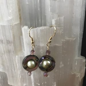 Purple Pearl Infusion- Earrings